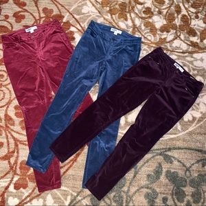 3/$16 Old Navy Rockstar Super Skinny Velour Pants